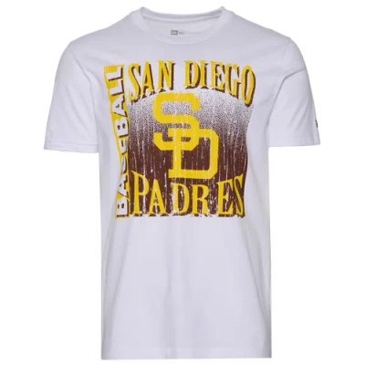 New Era Mens  San Diego Padres T-shirt In White