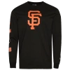 New Era Mens  San Francisco Giants Custom L/s T-shirt In Black