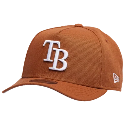 New Era Mens  Tampa Bay Rays 9forty A-frame Cap In Earthy Brown/white