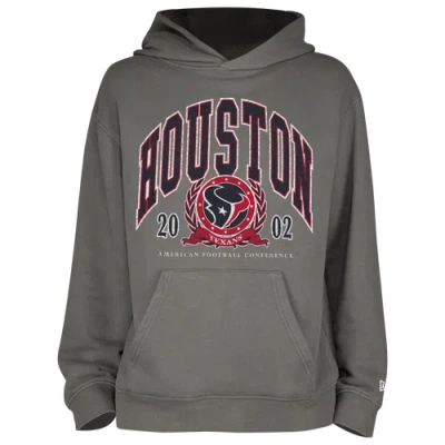 New Era Mens  Texans Fitted Pullover Hoodie In Grey/grey