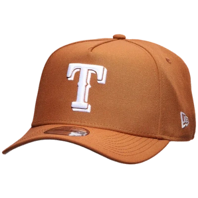 New Era Mens  Texas Rangers 9forty A-frame Cap In Brown