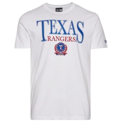 New Era Mens  Texas Rangers Custom S/s T-shirt In White