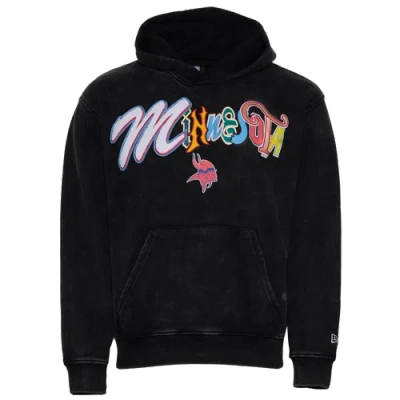 New Era Mens  Vikings 3067 Pullover Hoodie In Black