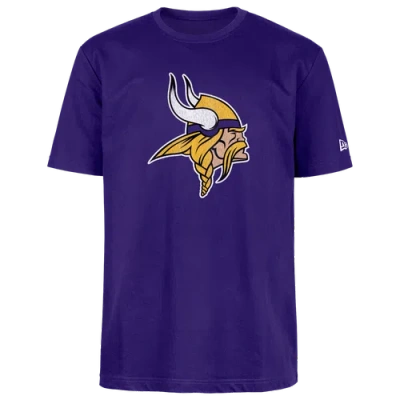 New Era Mens  Vikings Otc Short Sleeve T-shirt In Purple/yellow