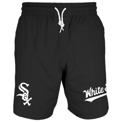 New Era Mens  White Sox 7" Fitted Otc Shorts In Black/black