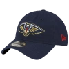 New Era Navy New Orleans Pelicans Team 2.0 9twenty Adjustable Hat In Black/black