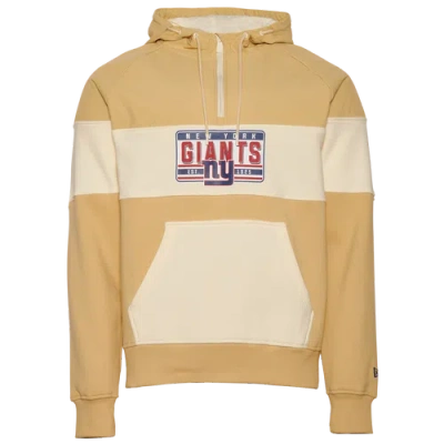 New Era Mens New York Giants  Giants Tag Pullover Hoodie In Wheat