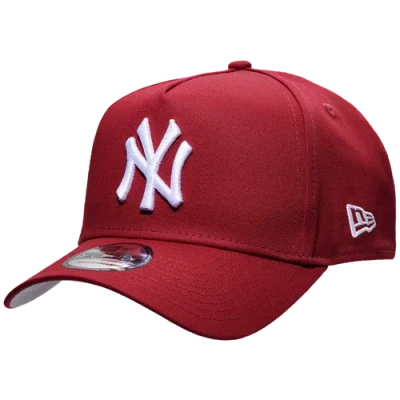 New Era Mens New York Yankees  Yankees 9forty A Frame Adjustable Hat In White/maroon