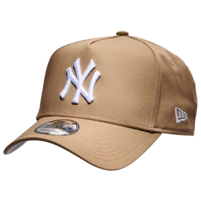 New Era Mens New York Yankees  Yankees 9forty A Frame Cap In White/khaki