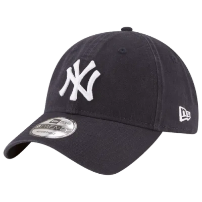 New Era Mens New York Yankees  Yankees Core Classic 920 Adjustable Cap In White/navy