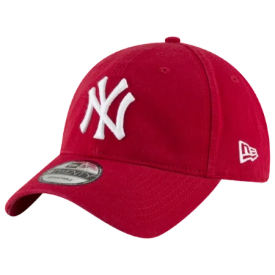 New Era Mens New York Yankees  Yankees Core Classic 920 Adjustable Cap In White/red