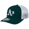 New Era Mens Oakland Athletics  Oakland Athletics Ctn Trucker Cap In White/green