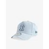 New Era Mens Pastel Blue 9forty New York Yankees Team Outline Cotton-twill Baseball Cap