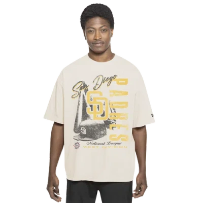 New Era Mens San Diego Padres T-shirt In White