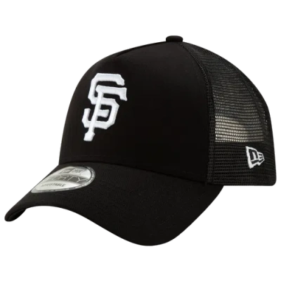 New Era Mens San Francisco Giants  Giants 9forty Trucker Cap In Black/white