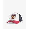 New Era Mens White 9forty Graphic Patch A-frame Stretch-woven Trucker Cap