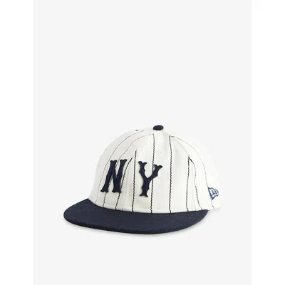 New Era Mens White New York Yankees Mlb Heritage Cooperstown 9fifty Adjustable Cotton Cap