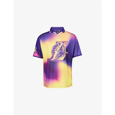 New Era Mens Yellow La Lakers Nba Jersey T-shirt In Multi