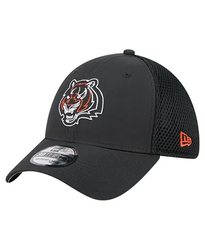 New Era Men'sâ Black Cincinnati Bengals Outline 39thirty Flex Hat