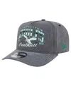 New Era Men's Black Philadelphia Eagles Throwback Washed A-frame 9fifty Snapback Hat In Black