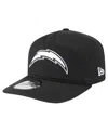 New Era Men'sâ Black/white Los Angeles Chargers 19twenty Adjustable Hat In Blue