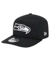 New Era Men'sâ Black/white Seattle Seahawks 19twenty Adjustable Hat In Brown