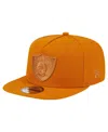 New Era Men'sâ Brown Las Vegas Raiders Color Pack A-frame 9fifty Snapback Hat In Orange