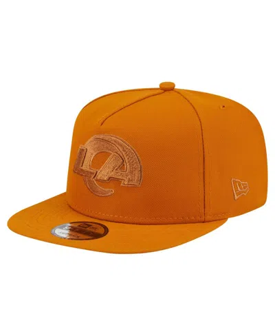 New Era Men'sâ Brown Los Angeles Rams Color Pack A-frame 9fifty Snapback Hat In Orange