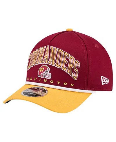 New Era Men'sâ Burgundy Washington Commanders Arch 9forty A-frame Adjustable Hat