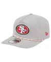 New Era Men'sâ Gray San Francisco 49ers Rope 19twenty Hat In Brown