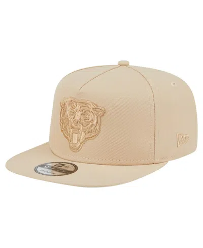New Era Men'sâ Light Beige Chicago Bears Color Pack A-frame 9fifty Snapback Hat In Neutral