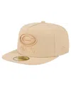 New Era Men'sâ Light Beige Green Bay Packers Color Pack A-frame 59fifty Fitted Hat In Neutral