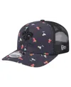 New Era Men'sâ Navy/black New Orleans Saints Adventure Drinks Pattern 9seventy Stretch-snap Hat