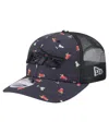 New Era Men'sâ Navy/black New York Jets Adventure Drinks Pattern 9seventy Stretch-snap Hat
