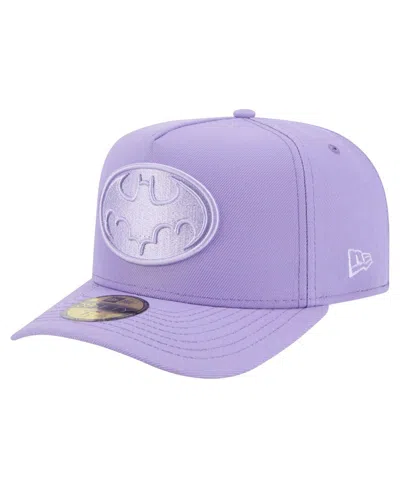 New Era Men'sâ Purple Batman A-frame 59fifty Fitted Hat