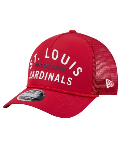 New Era Men'sâ Red St. Louis Cardinals Minimalist 9forty A-frame Adjustable Hat