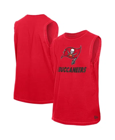 New Era Men'sâ Red Tampa Bay Buccaneers Leisure Collection Tank Top