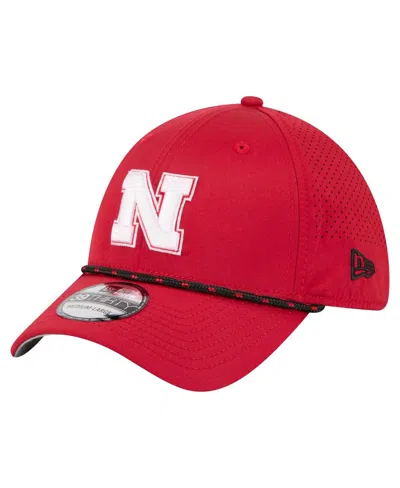 New Era Men'sâ Scarlet Nebraska Huskers Rope 39thirty Flex Hat In Red