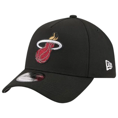 New Era Miami Heat  Heat 940 A Frame Draft 26 Cap In Black