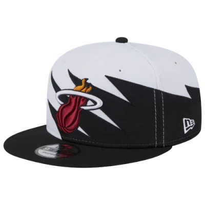 New Era Miami Heat  Heat 950 Jagged Cap In White/black