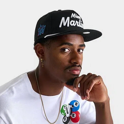 New Era Miami Marlins Mlb The Golfer Snapback Hat In Blue