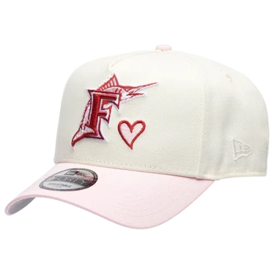 New Era Miami Marlins  Marlins 940af Heart Cap In Gray