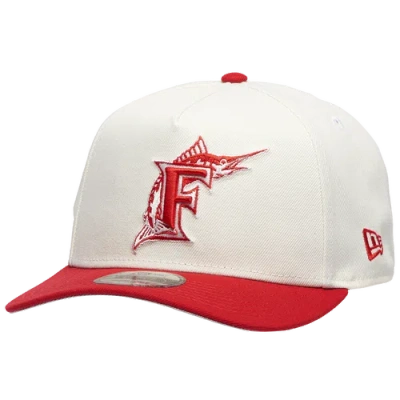 New Era Miami Marlins  Marlins 9forty A-frame Cap In Metallic