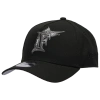 New Era Miami Marlins  Marlins 9forty Metallic A-frame Cap In Black