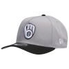 New Era Milwaukee Brewers  Brewers 9forty A-frame Cap In Black/silver/grey