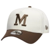 New Era Milwaukee Brewers  Brewers 9forty A-frame Cap In White/walnut
