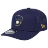 New Era Milwaukee Brewers  Brewers Perf 970 Adjustable Cap In Blue/white