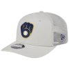New Era Milwaukee Brewers  Brewers Perf 970 Adjustable Cap In Khaki/white