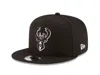 New Era Milwaukee Bucks Black Classic 9fifty 70353702 Snapback Adjustable Hat In Brown