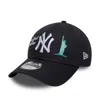 New Era Mini Crown Visor Cap In Navy